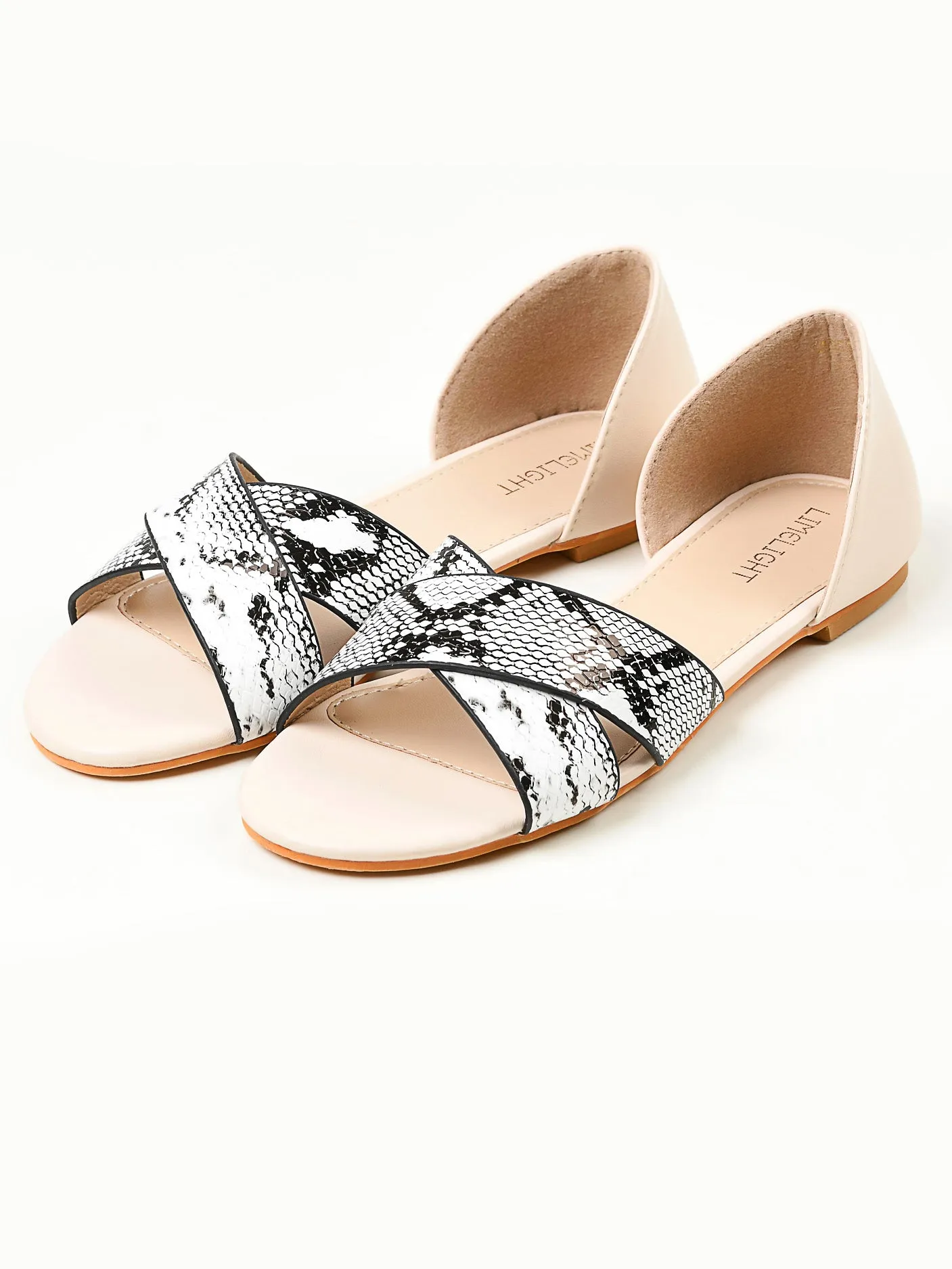 Crisscross Sandals - Beige