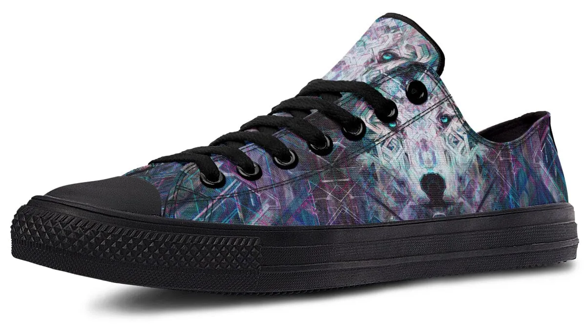 Crystal Wolf Low Top Shoes