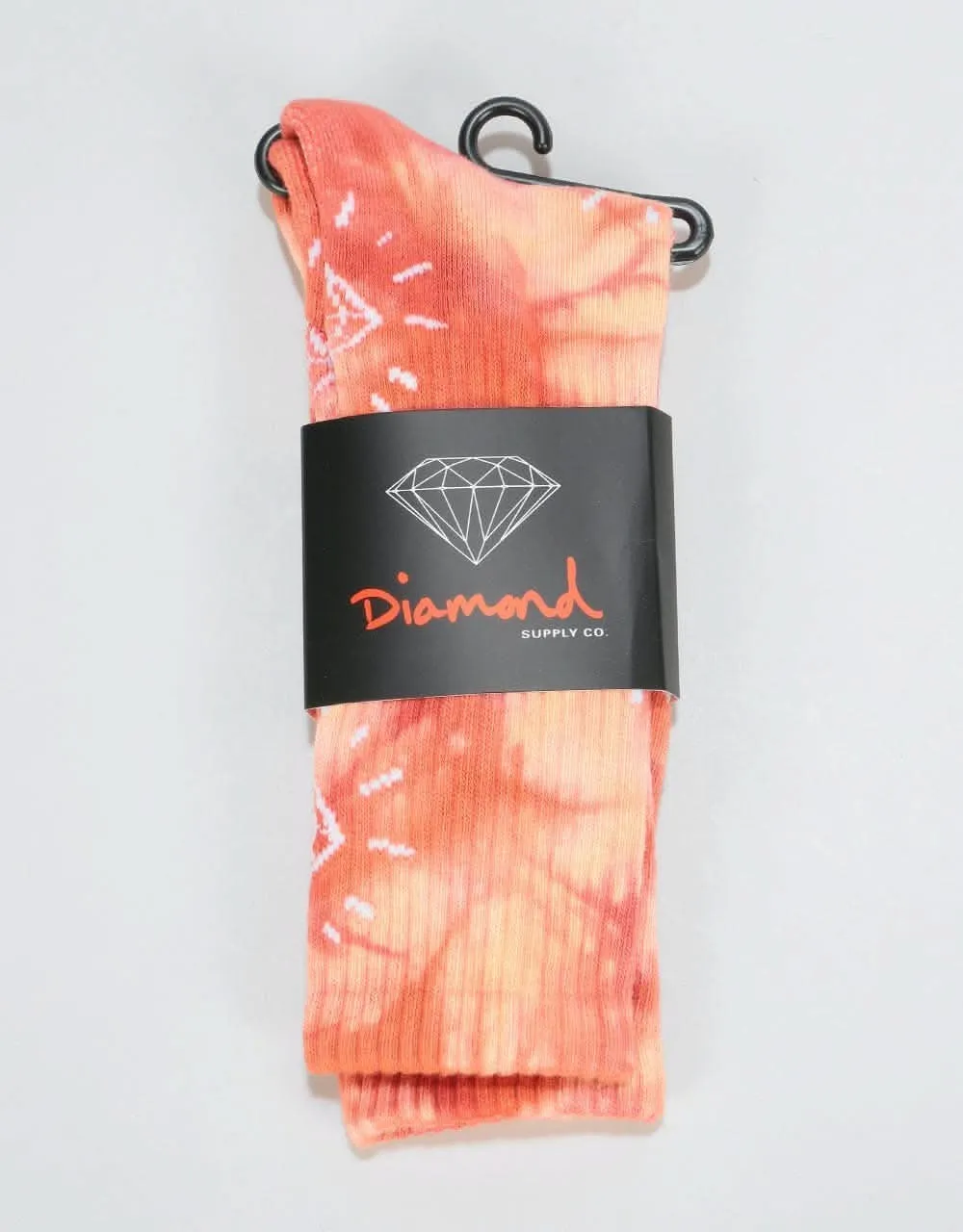 Diamond Supply Co. Outshine Washed Crew Socks - Burgundy