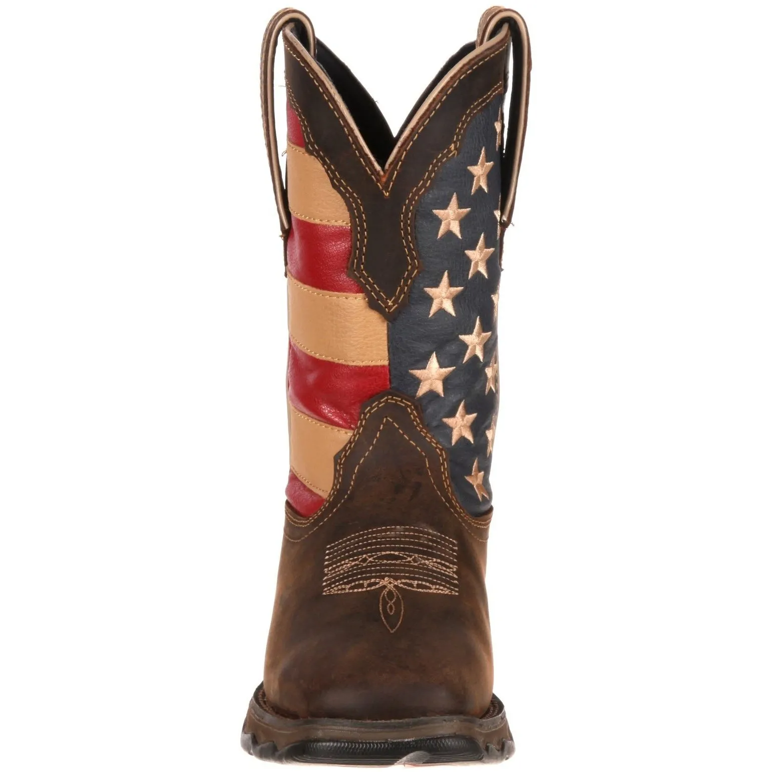 Durango Women's Lady Rebel Patriotic 10" Square Toe Western Flag Boot RD4414