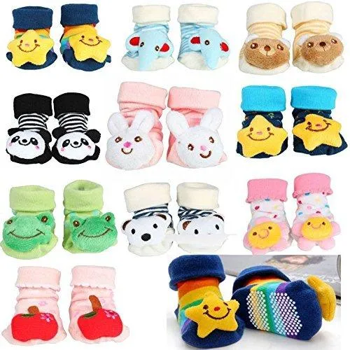 EIOTM New Born Baby Socks cum shoes - 2 Pair set Free Delivery