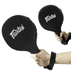 FAIRTEX BXP1 MUAY THAI BOXING MMA Kick Paddles Pads Pair Black