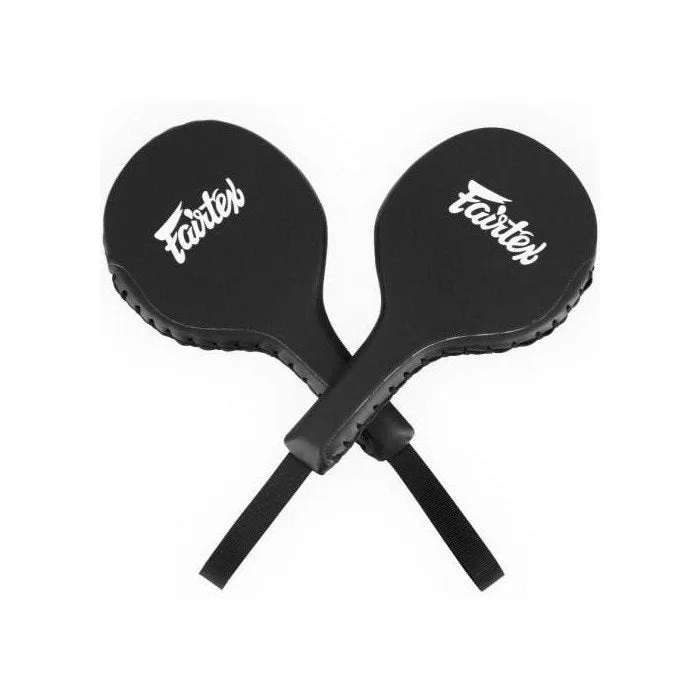 FAIRTEX BXP1 MUAY THAI BOXING MMA Kick Paddles Pads Pair Black