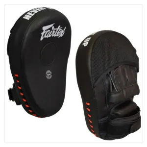 FAIRTEX MAXIMIZED FMV13 MUAY THAI BOXING MMA PUNCHING FOCUS MITTS PADS Black Black