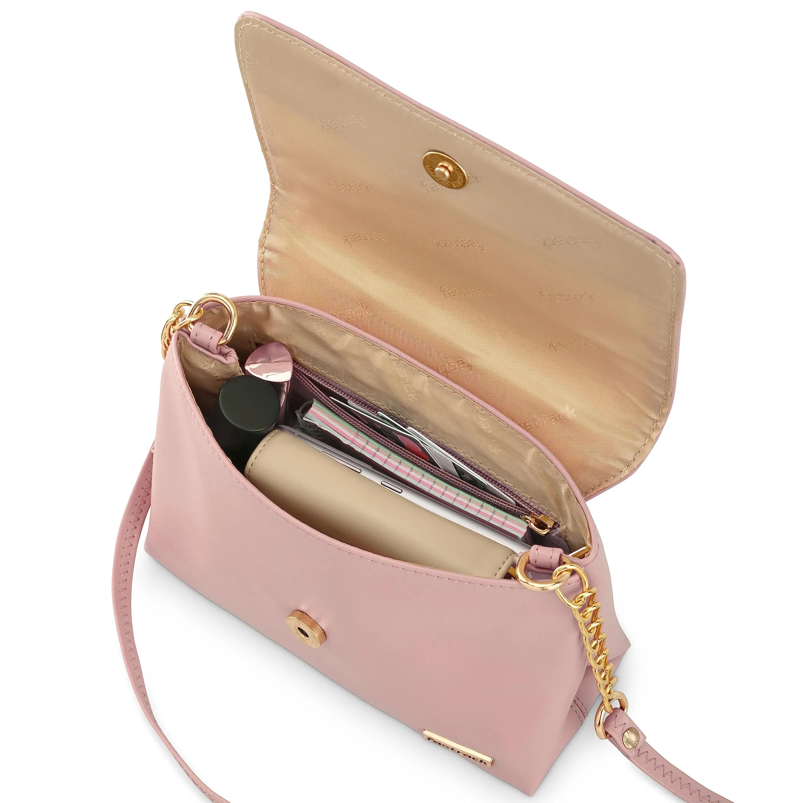 Fastrack Powder Pink Sling Bag For Women