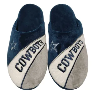 FOCO Men's NFL Dallas Cowboys Action Curve Slippers