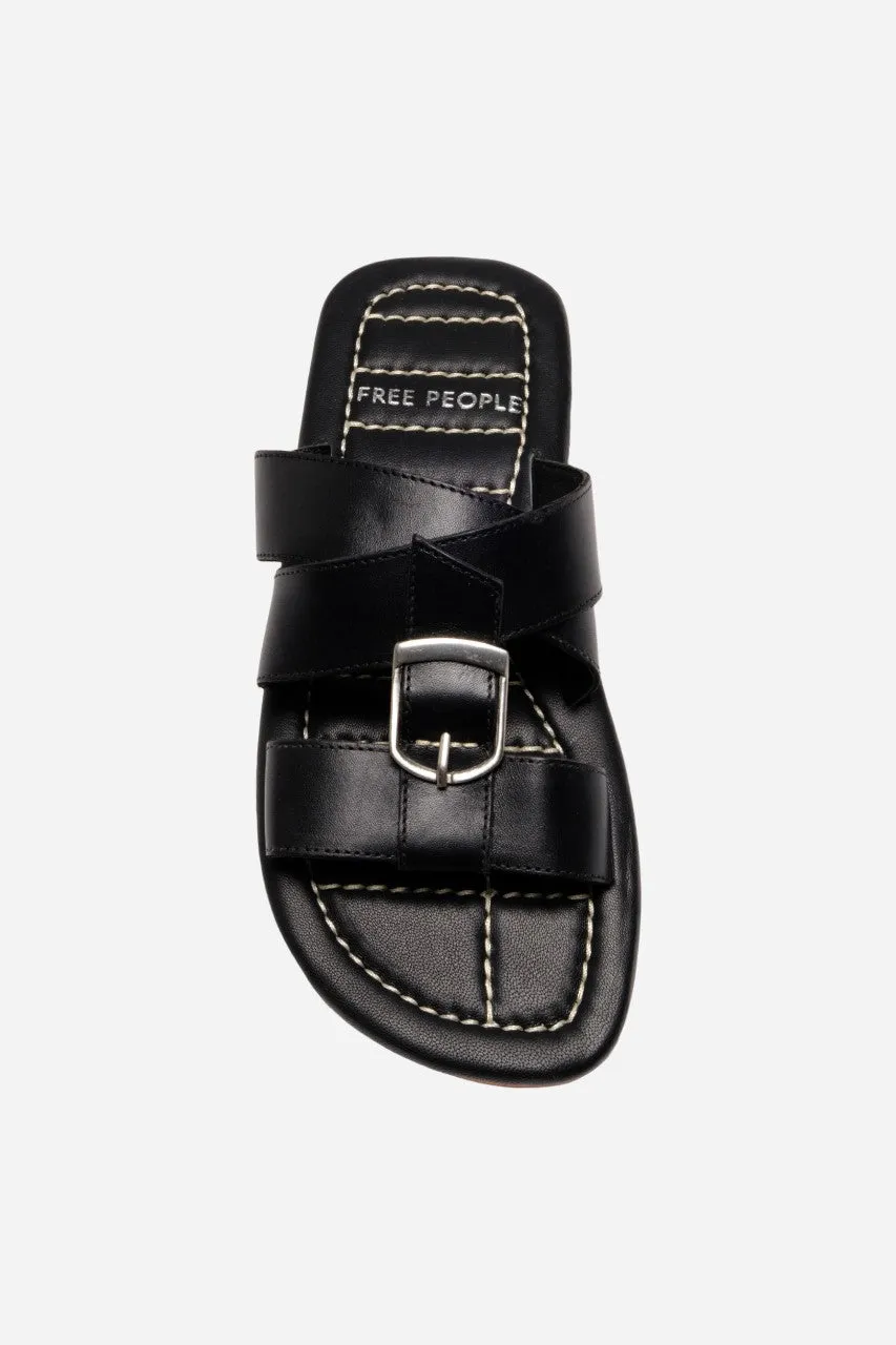 Free People Shoes Sloan Buckle Sandals in Black