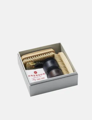 Grenson William Green's Wax Kit - Black/Tan