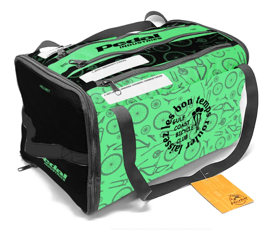 Gulf Coast Bicycle Club 2023 CYCLING RACEDAY BAG™ GREEN