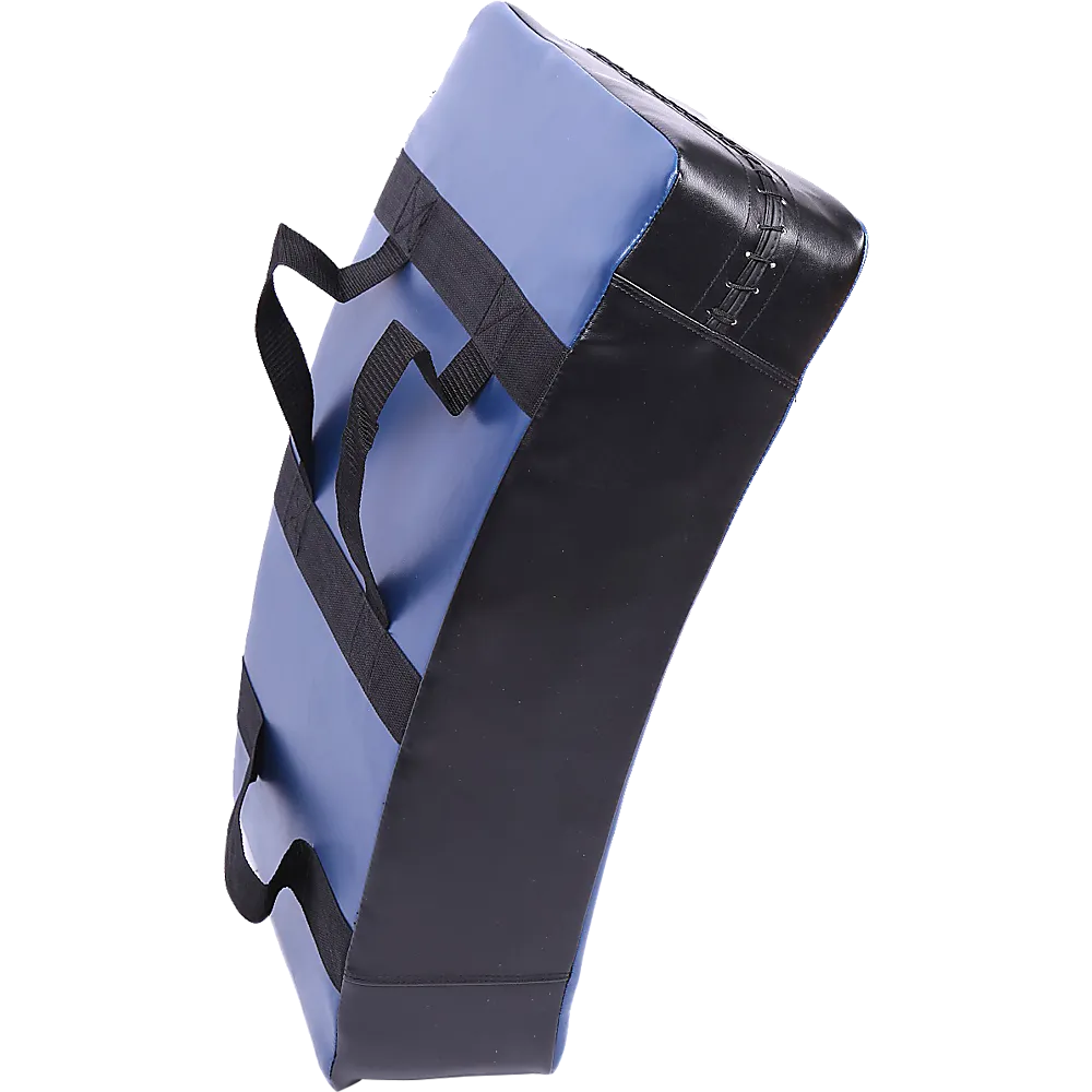 Heavy-Duty Curved Strike Shield Kicking Pad, Blue/Black