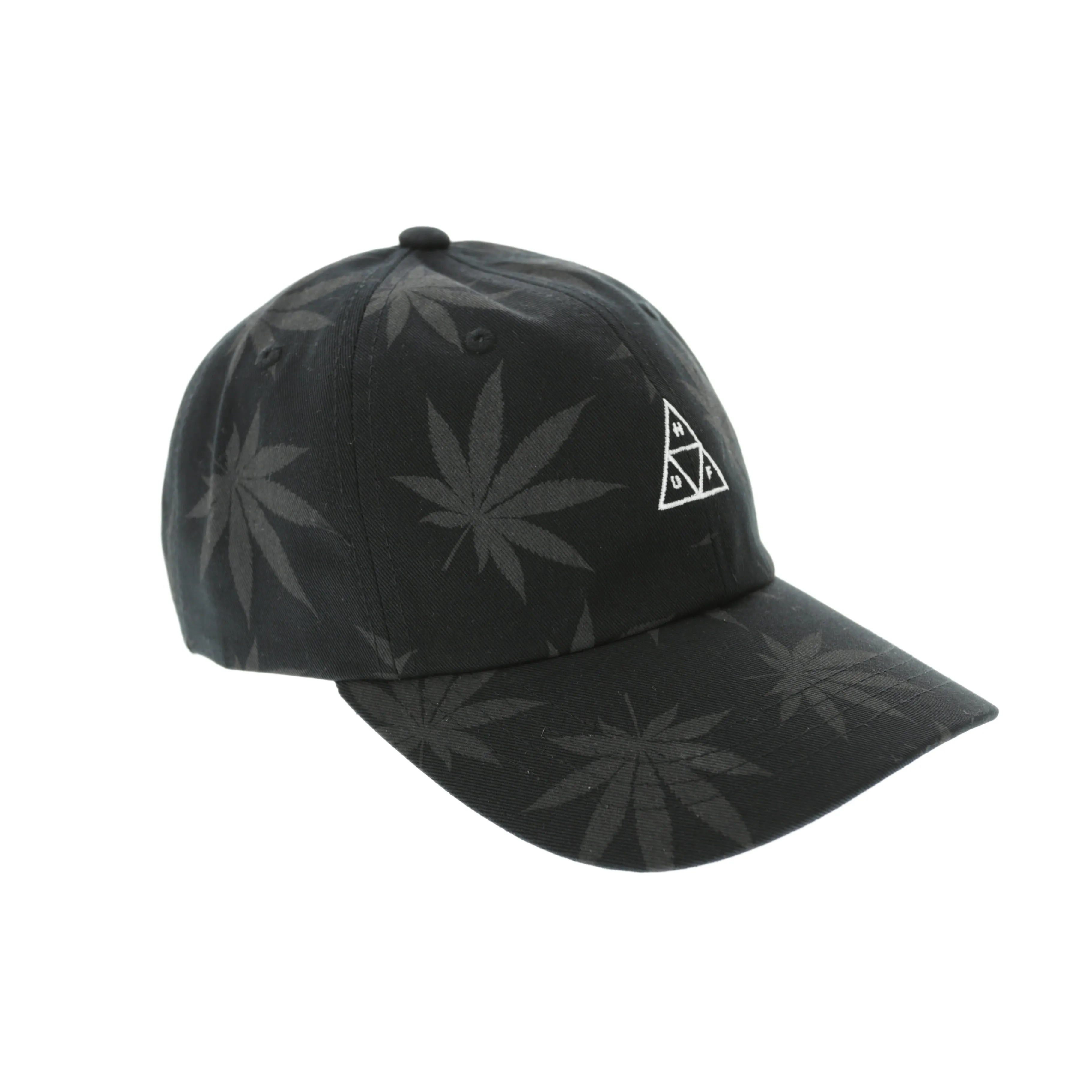 Huf 420 Triple Triangle Dad Hat Strapback Black