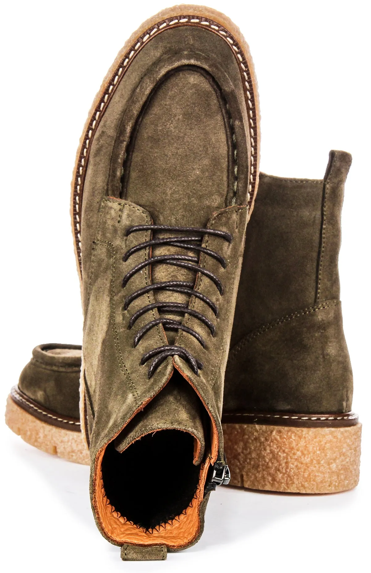 Justinreess England Alani In Olive Green For Women