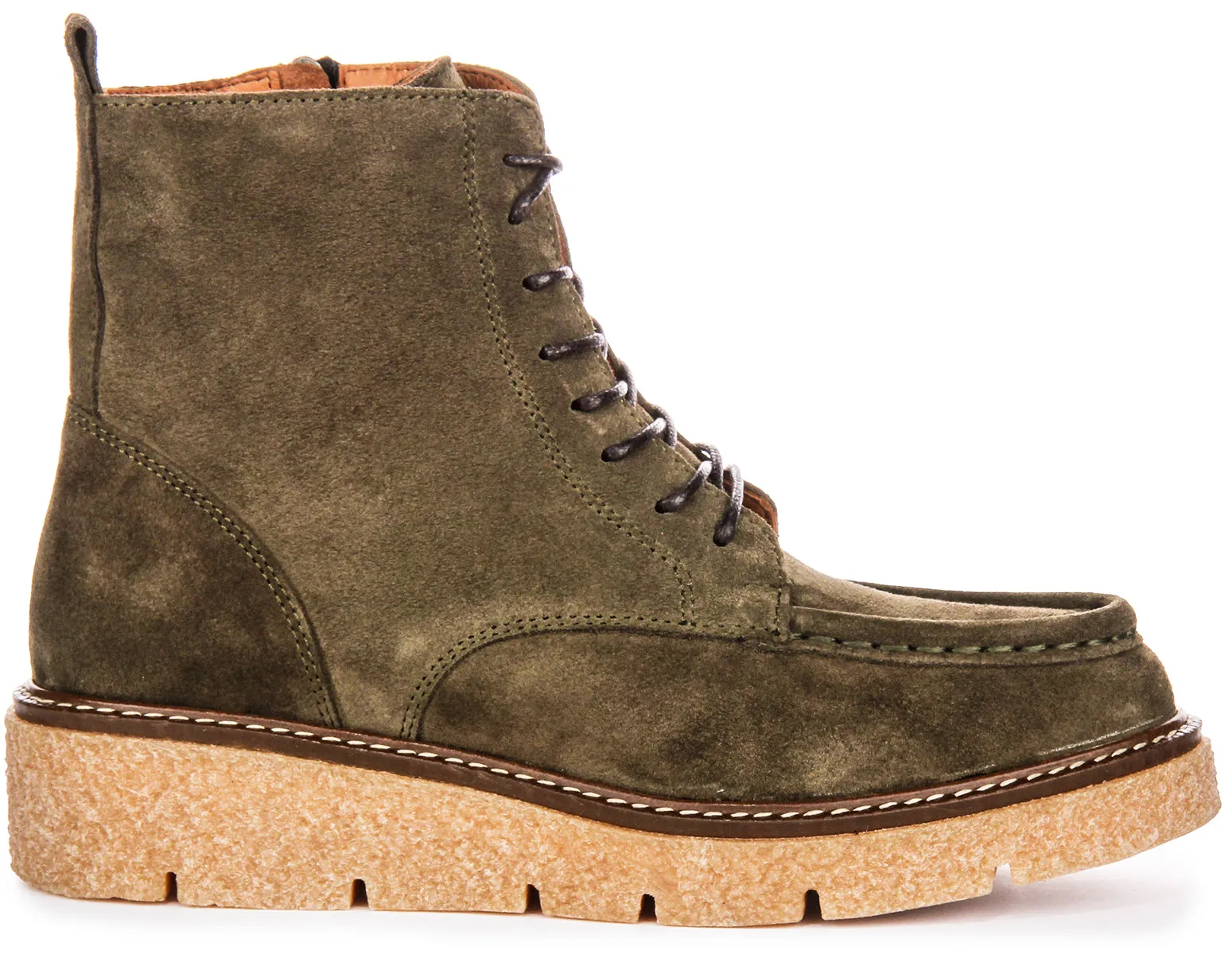 Justinreess England Alani In Olive Green For Women