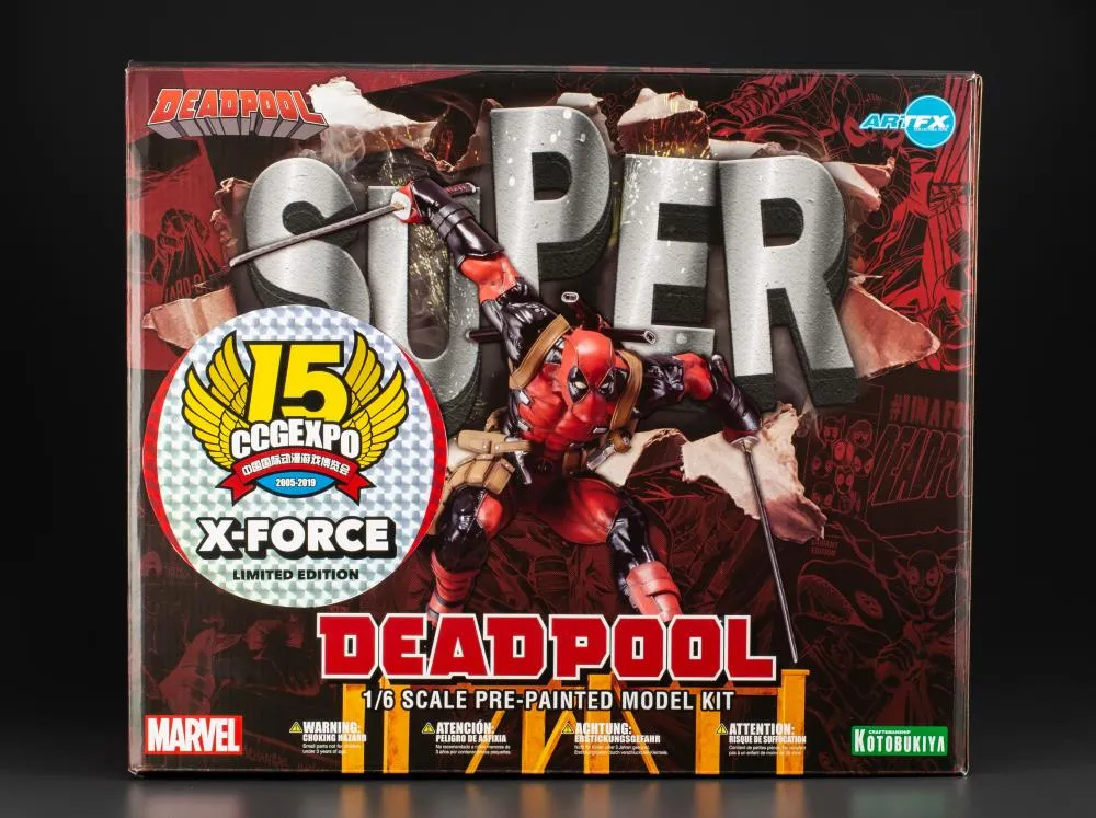 KOTOBUKIYA SUPER DEADPOOL X-FORCE LIMITED EDITION ARTFX STATUE 1/6 SCALE - MK222