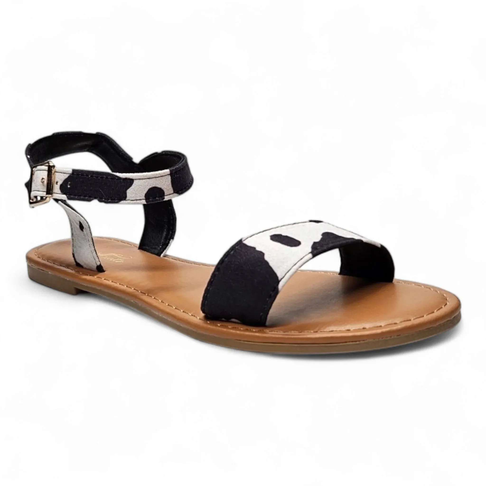 Leisure Walk Cow Print Sandal