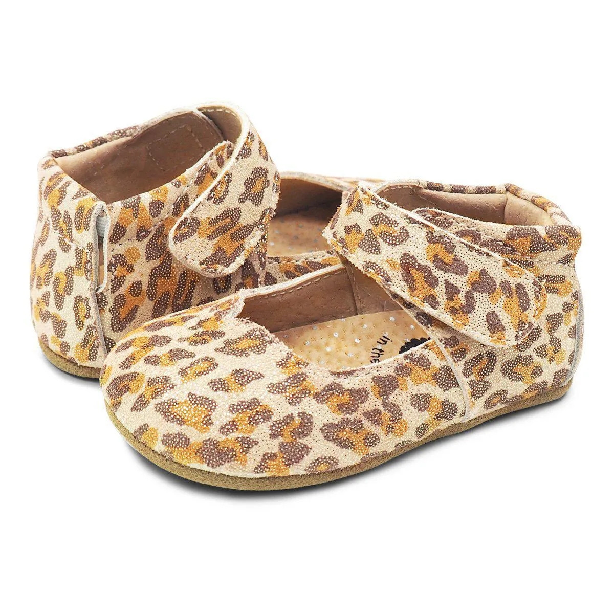 Livie & Luca Astrid Mary Jane Leather Leopard Shoe