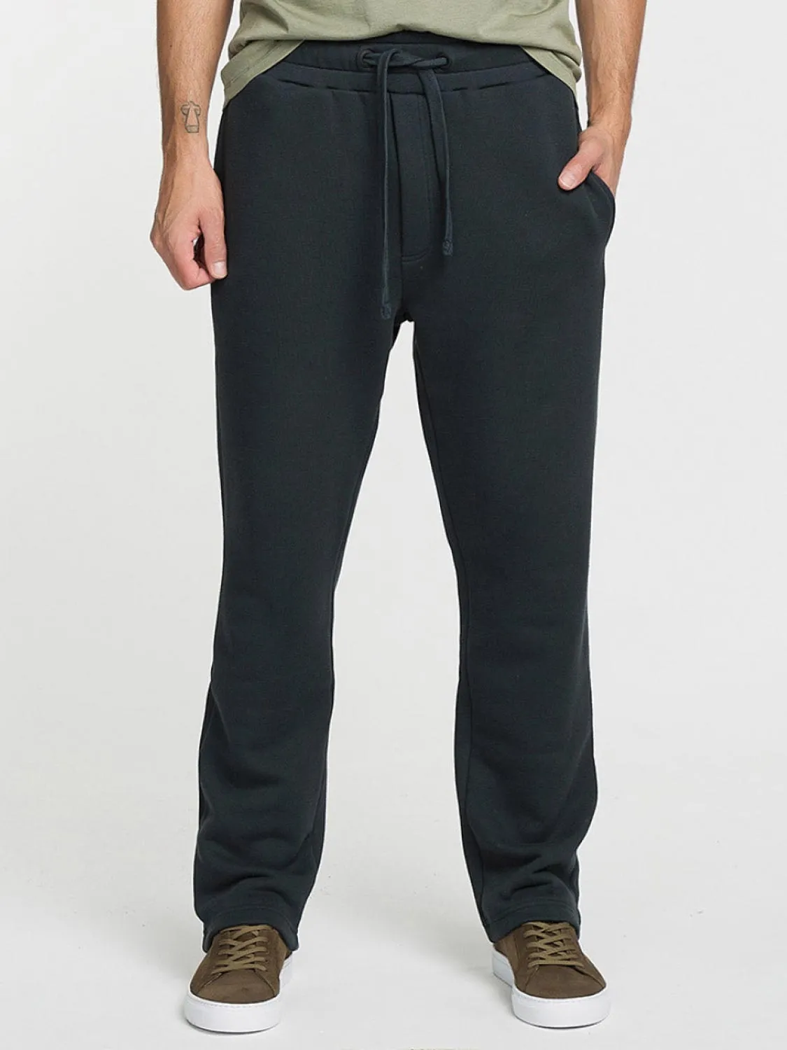 Loose Fit Cotton Sweatpants Meteorite Grey