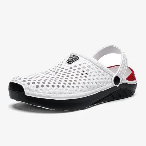 Lovers Garden Shoes Non-slip Water Shoes Men White Slippers