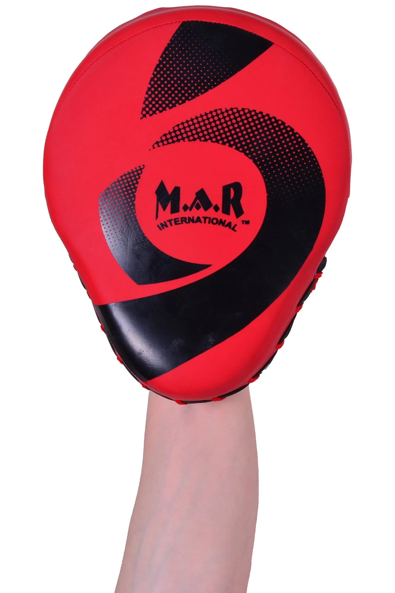 MAR-195E | Red Hybrid Curved Focus Mitts