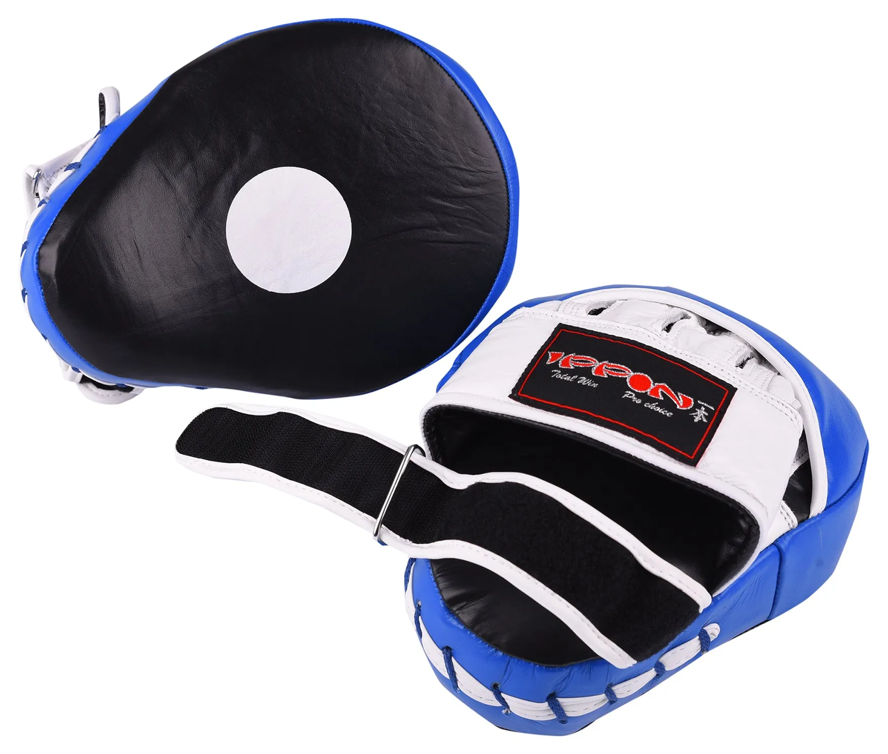 MAR-198 | Blue Black Genuine Leather Focus Mitts