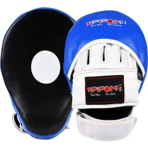 MAR-198 | Blue Black Genuine Leather Focus Mitts