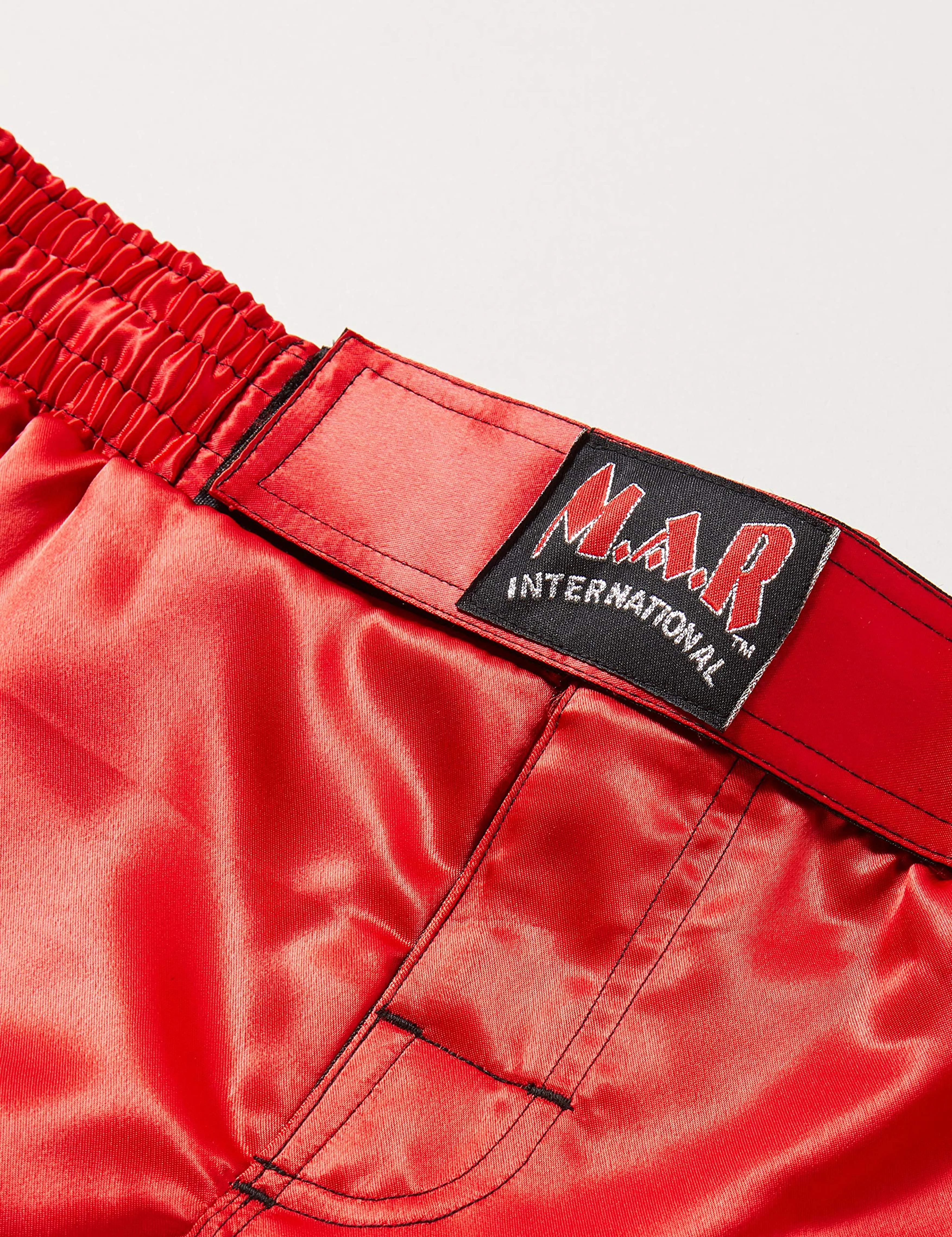 MAR-244B | Red Black MMA Super Stretchable Shorts - Double Layered