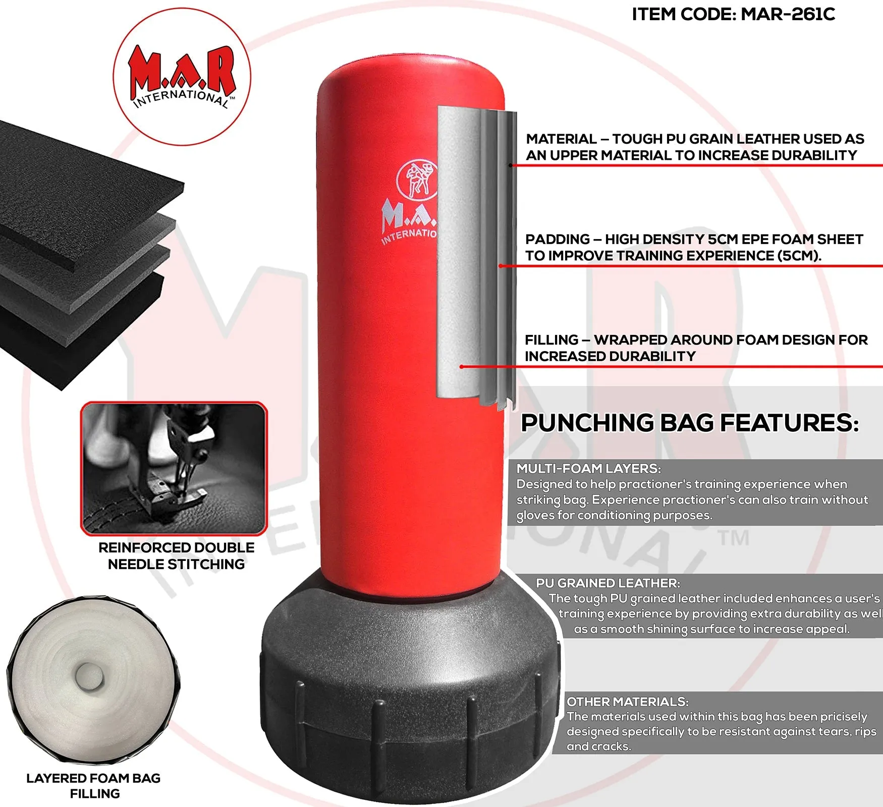 MAR-261C | Children's Free Standing Punching Bag - Original