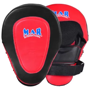 MAR-445A | Red & Black Curved Focus Mitts