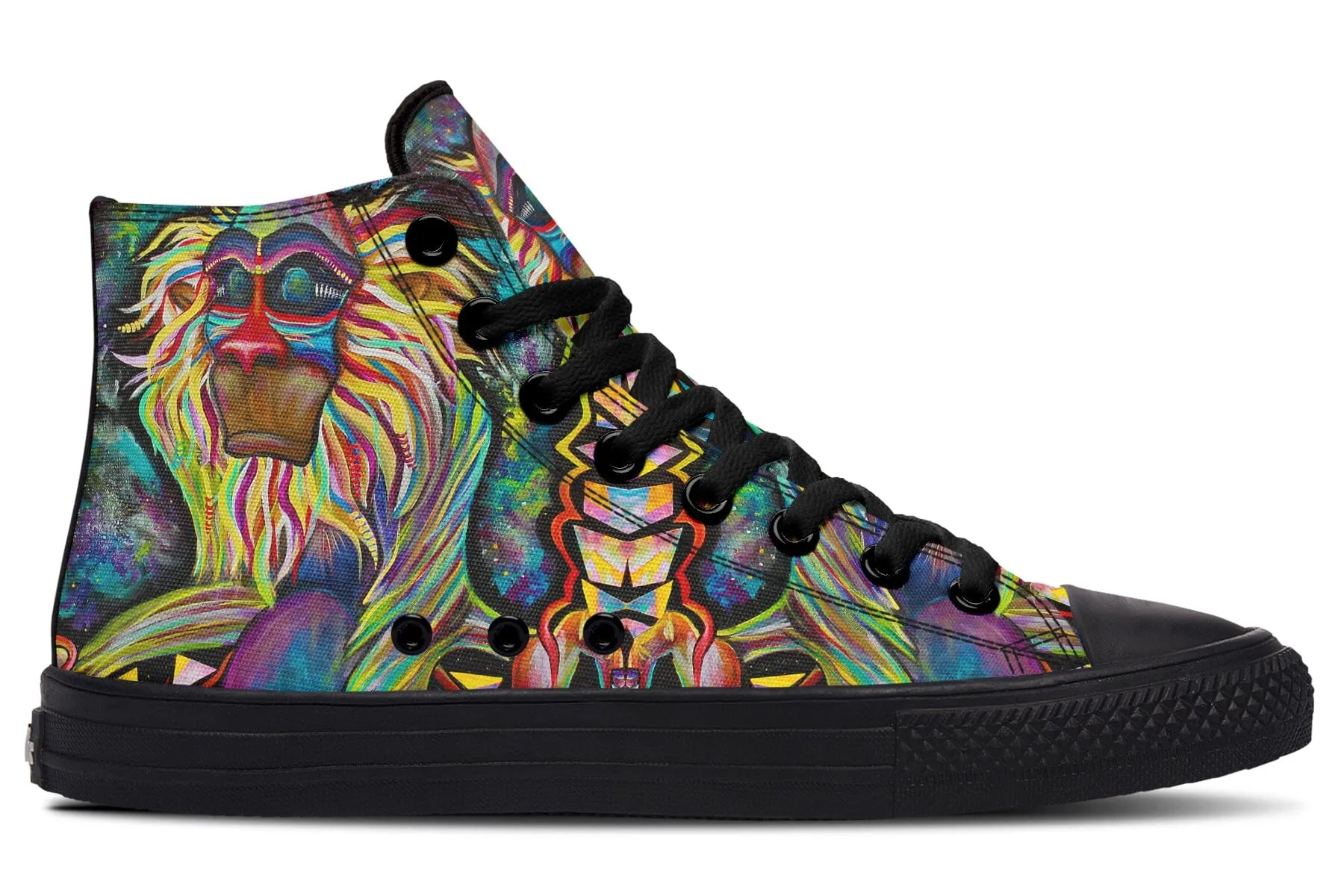 Meditating Rafiki High Top Shoes