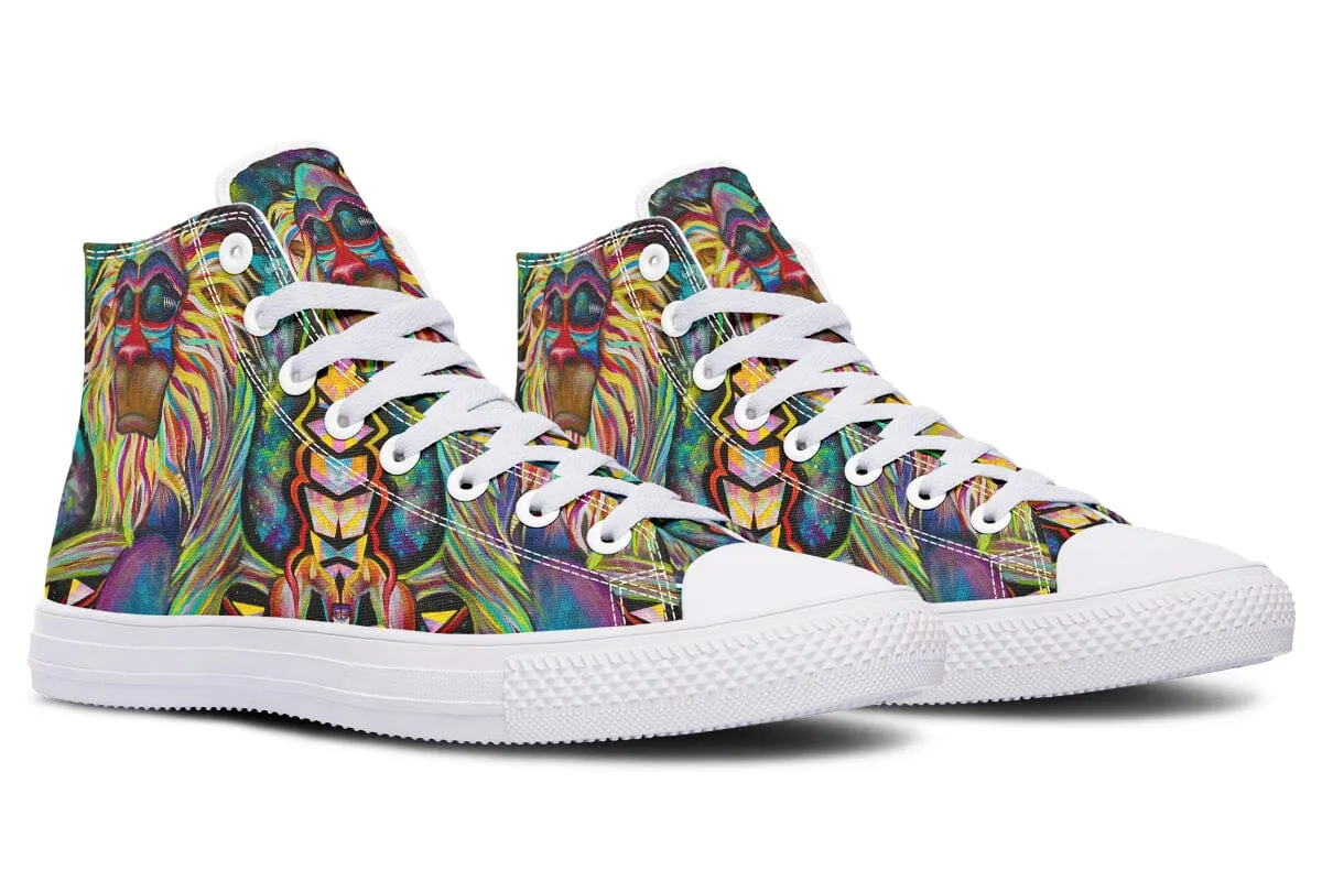 Meditating Rafiki High Top Shoes