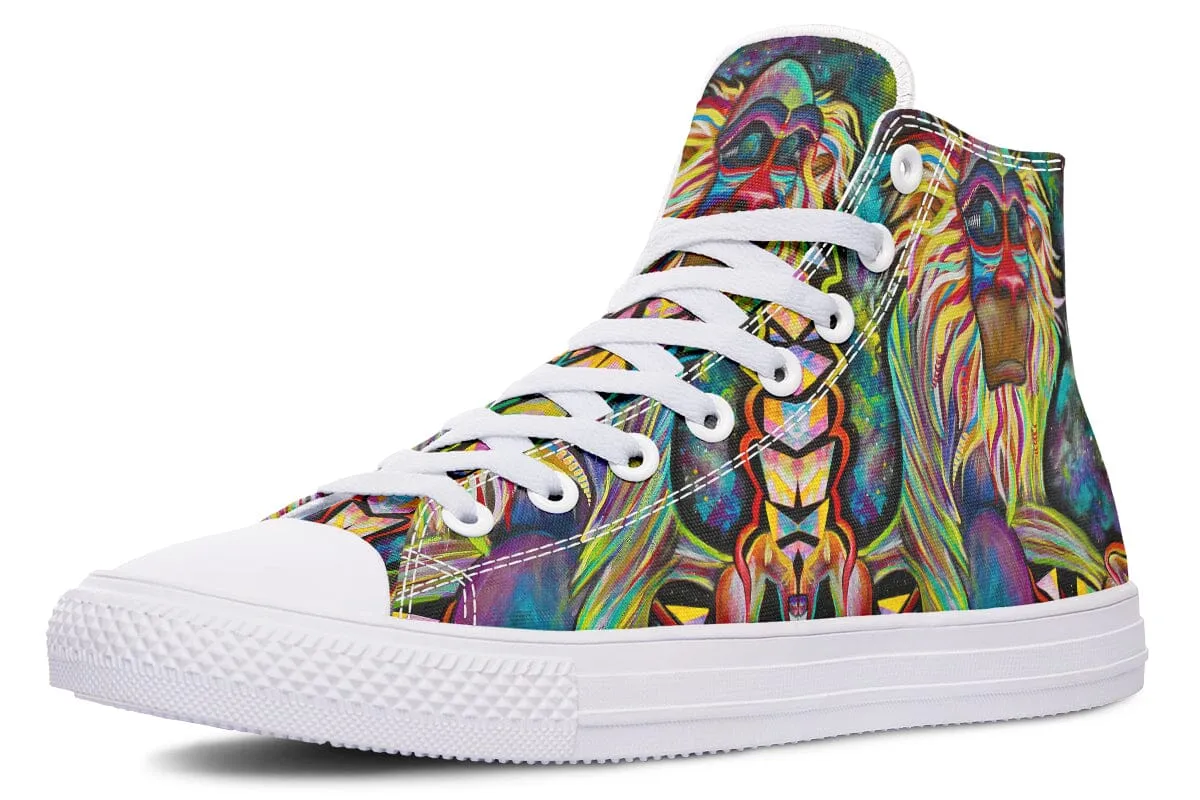 Meditating Rafiki High Top Shoes