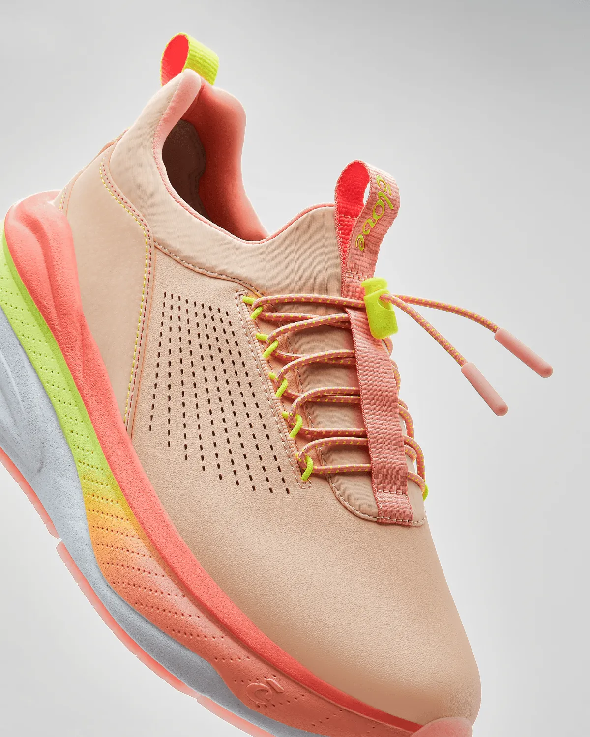 Men's Forte - Peach / Neon Yellow