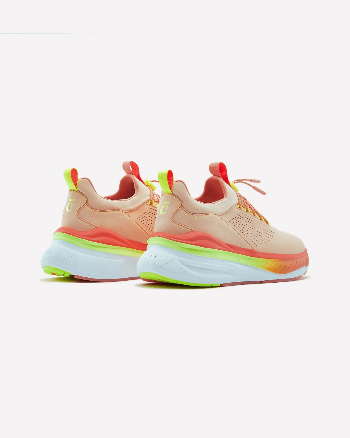 Men's Forte - Peach / Neon Yellow