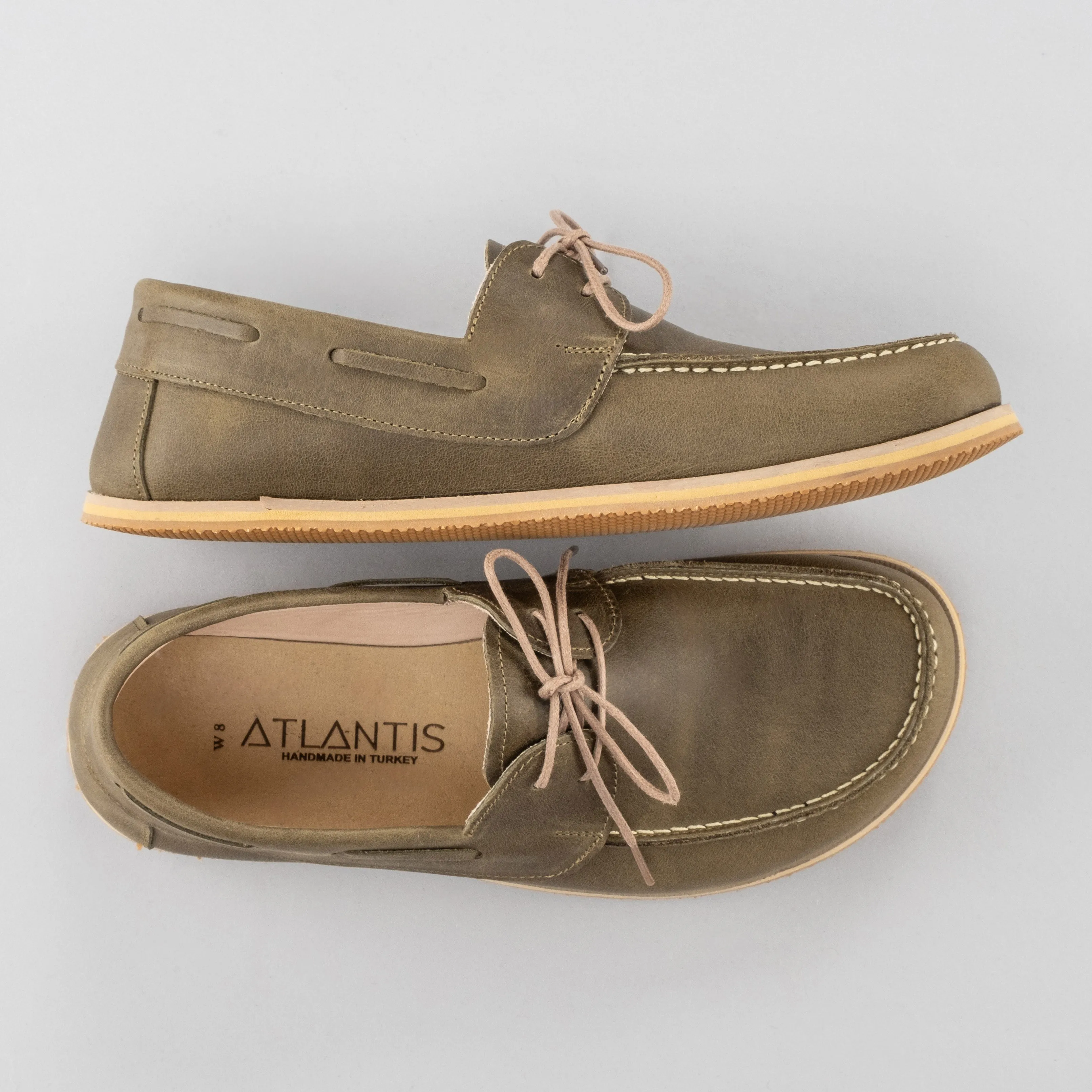 Men's Green Boat Shoes