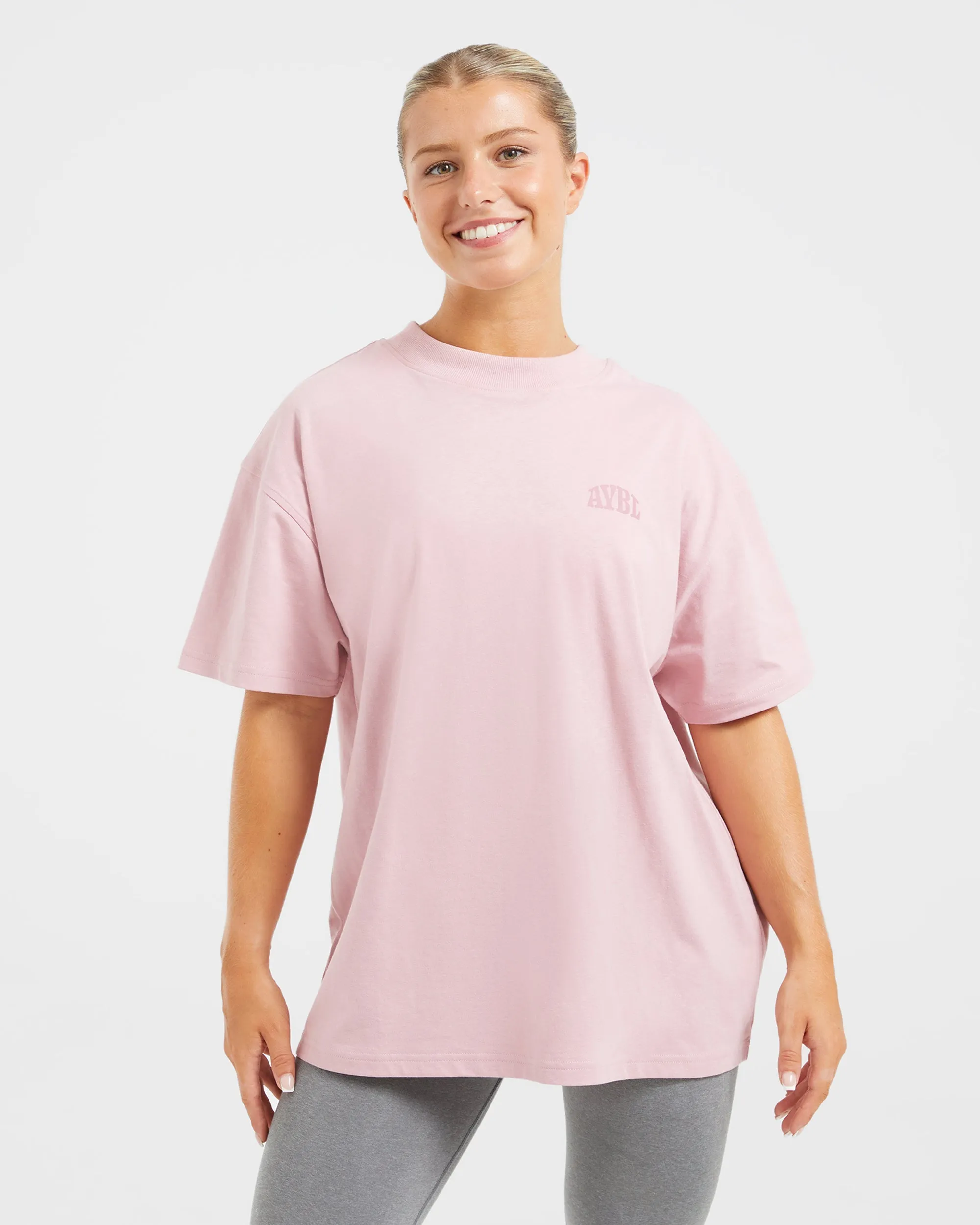 Mind Over Matter Oversized T Shirt - Pink