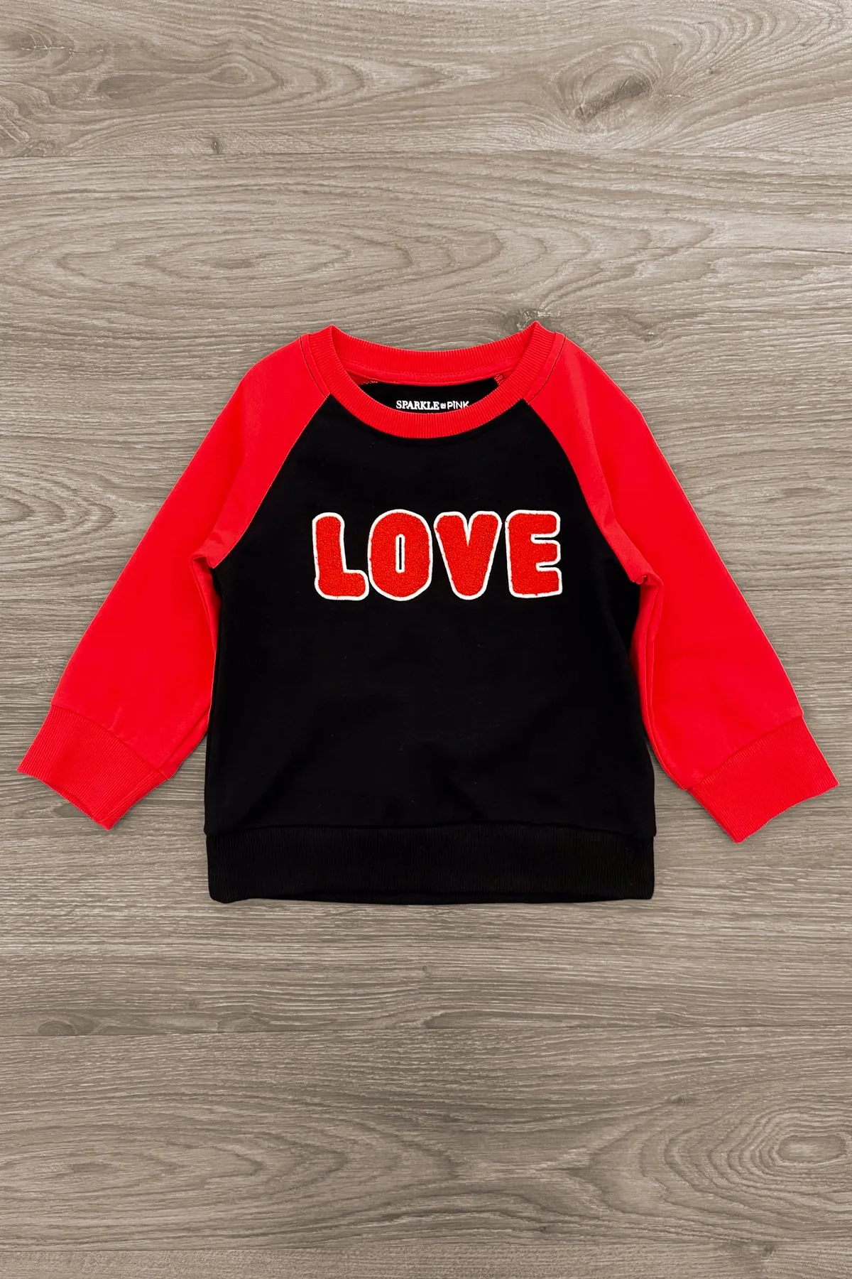 Mom & Kid - "Love" Chenille Patch Top