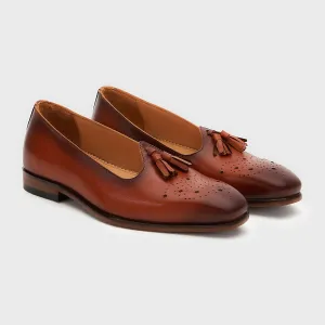 Nagra Tassel & Brogue | Cognac Leather