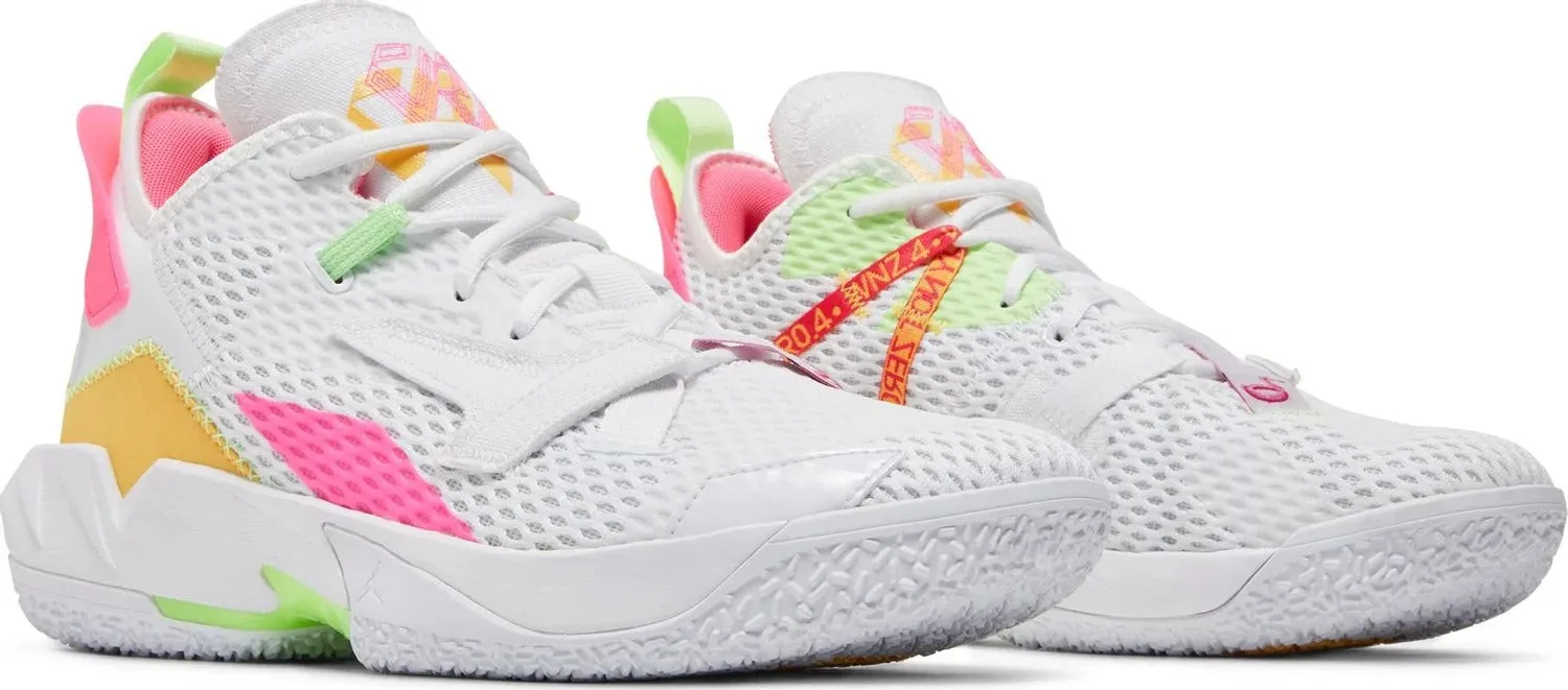 Nike Air Jordan Why Not Zer0.4 PF sneakers, white/multicolor