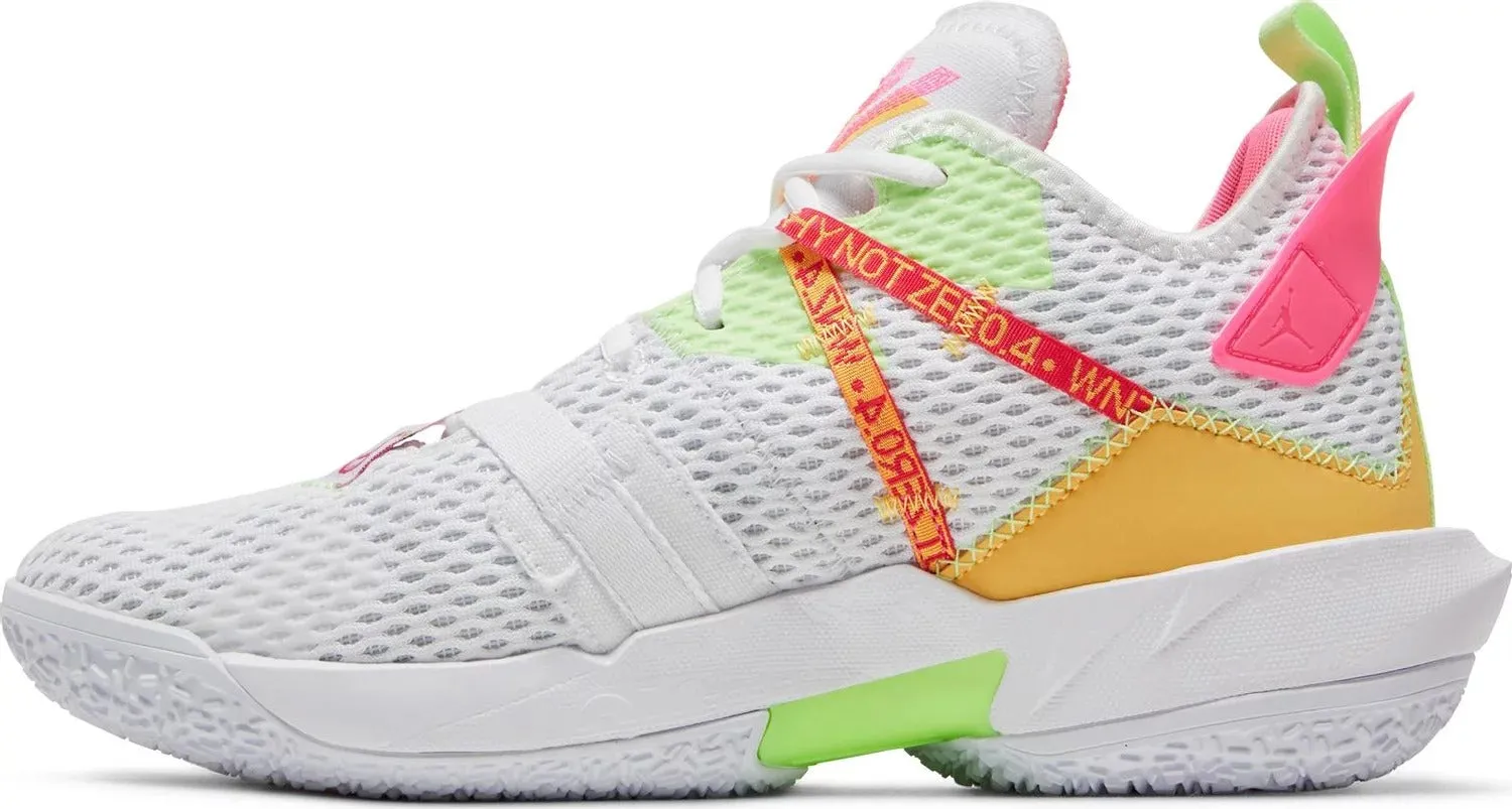 Nike Air Jordan Why Not Zer0.4 PF sneakers, white/multicolor