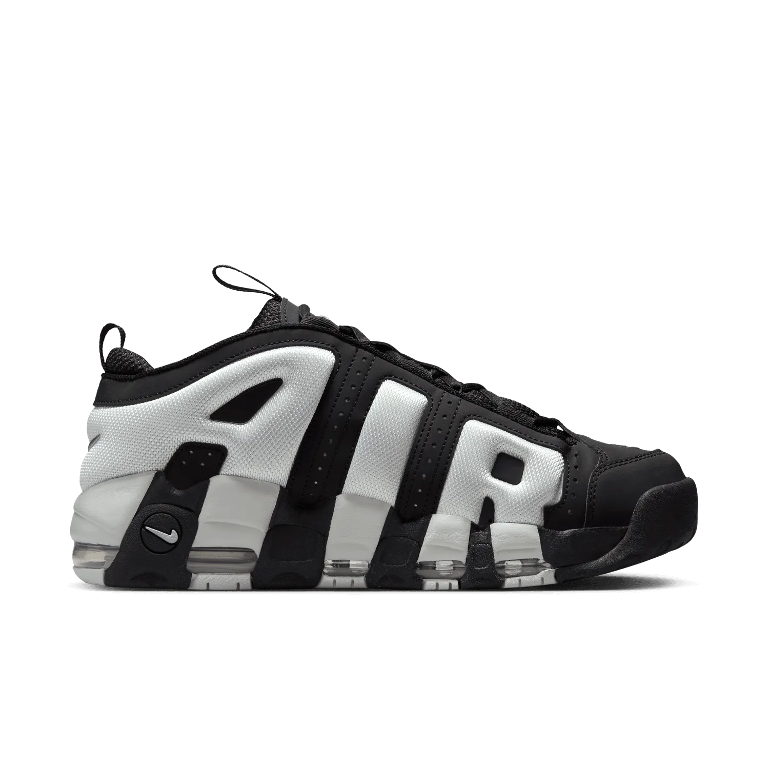 Nike Air More Uptempo Low 'Black/Metallic Silver'