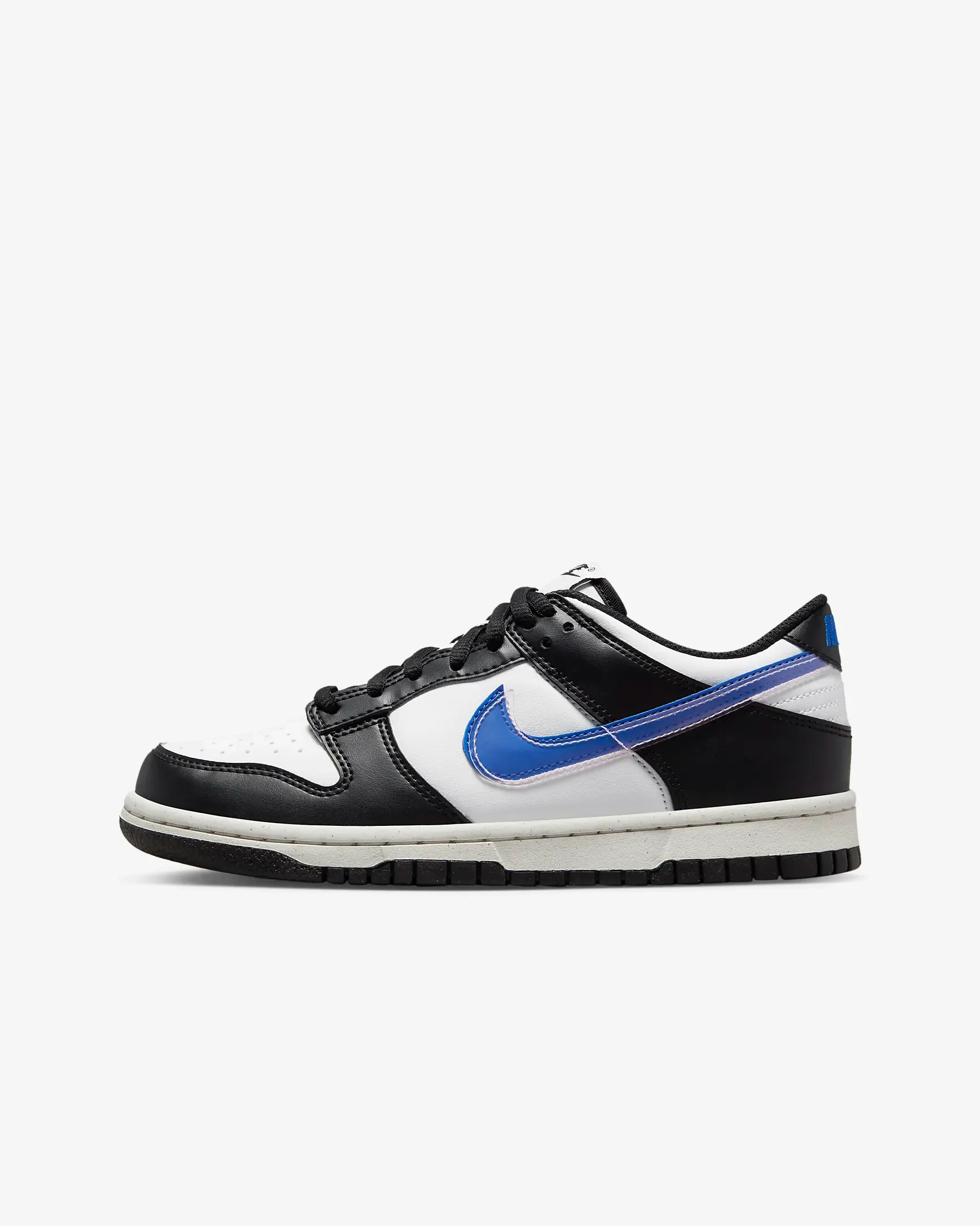 Nike Kid's Dunk Low Next Nature Shoes - Black / Hyper Royal / Summit