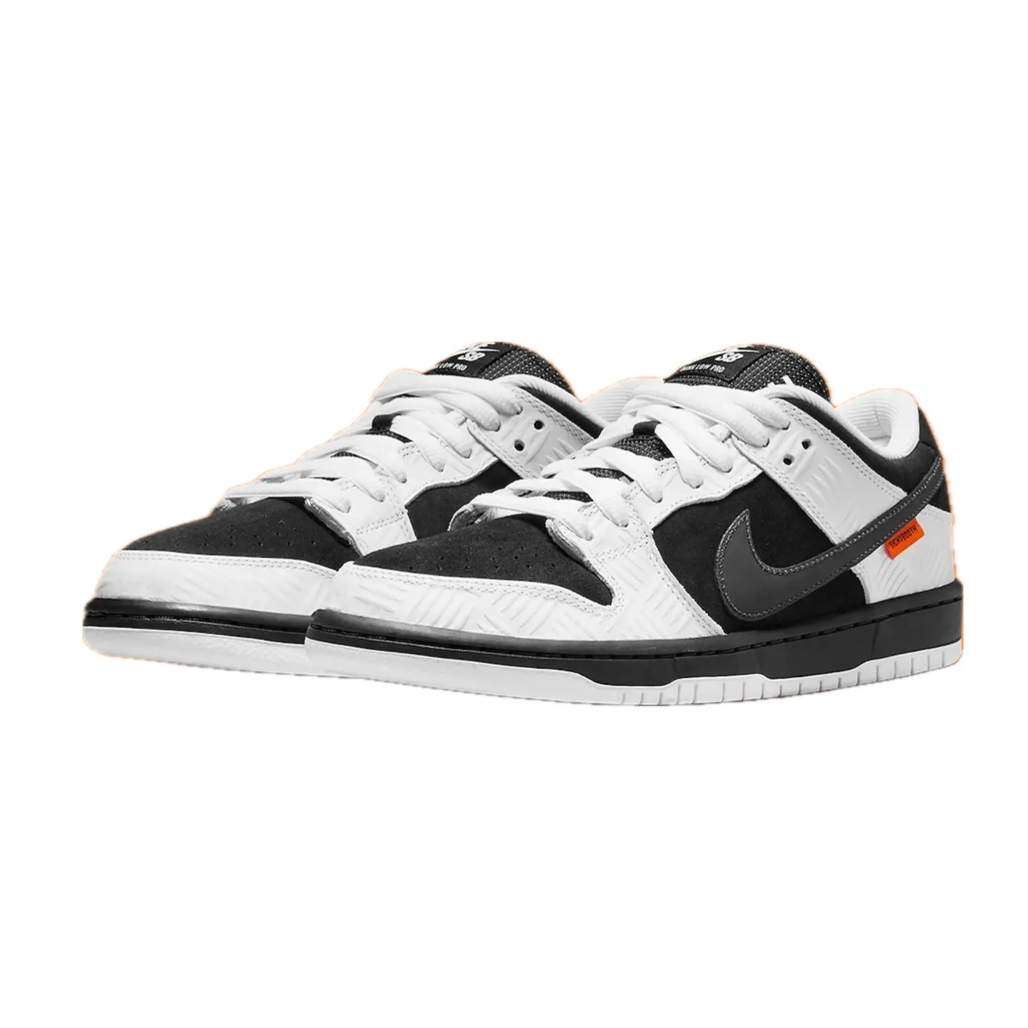 Nike SB Dunk Low Tightbooth White Black Safety Orange