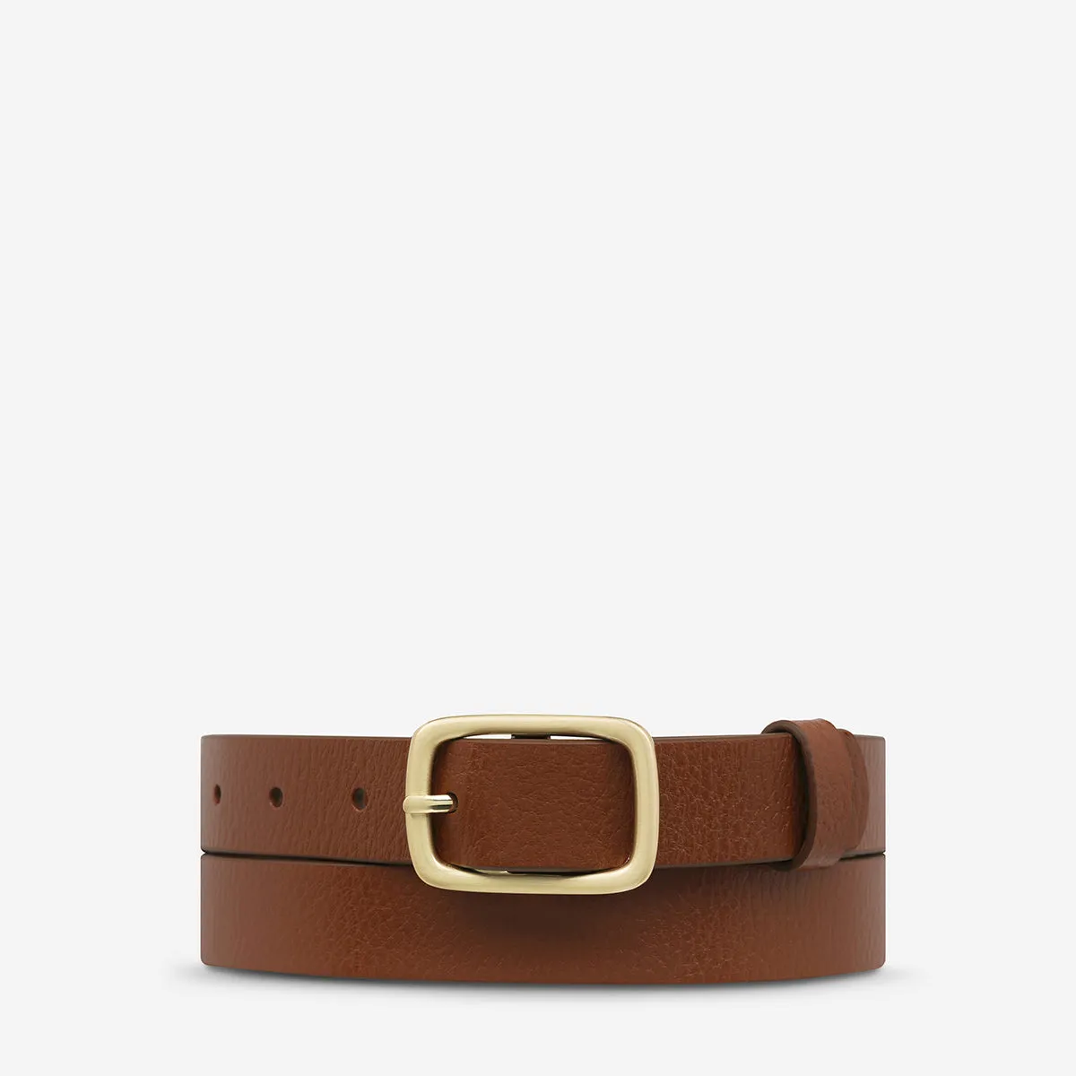 Nobody's Fault Belt - Tan/Gold