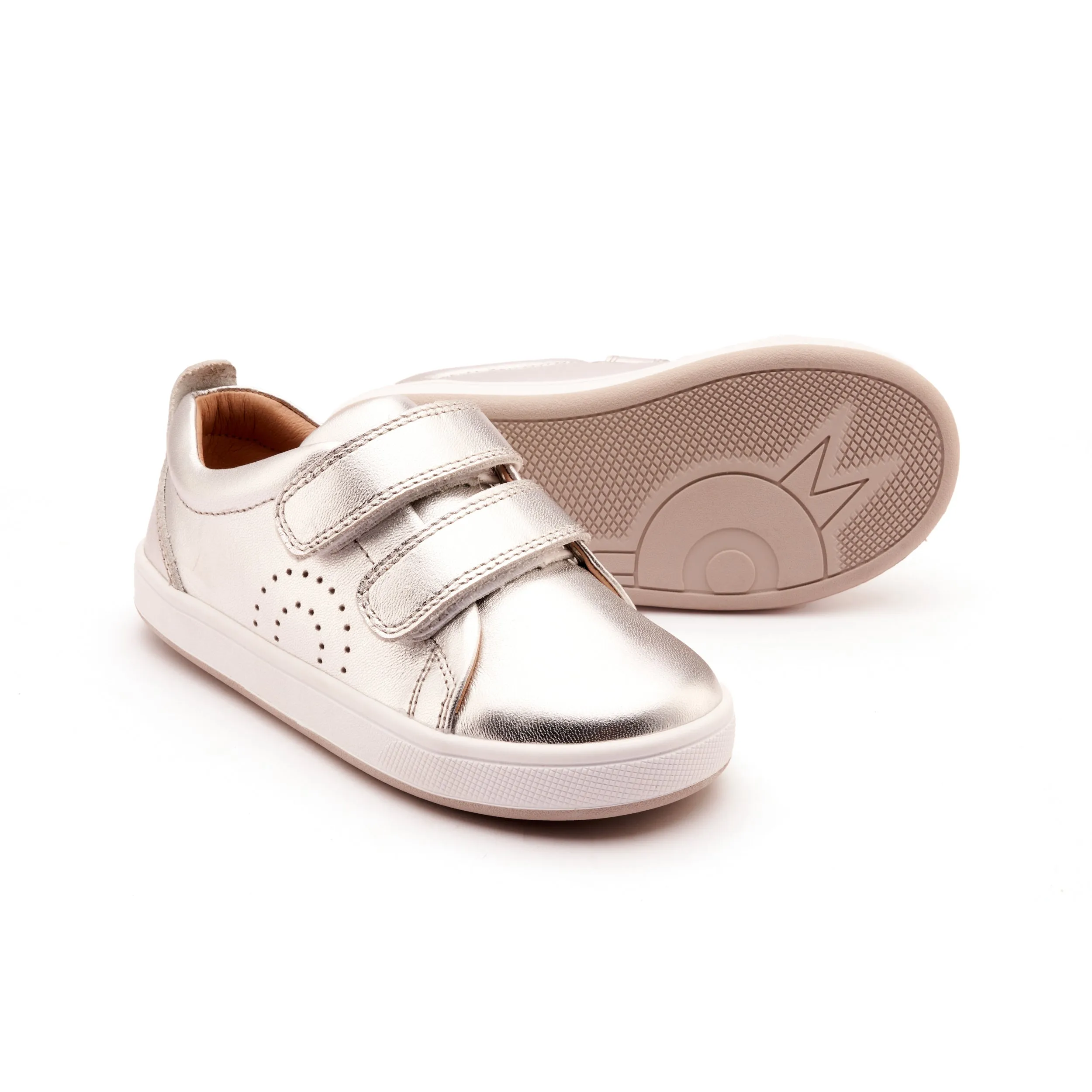 Old Soles Boy's and Girl's Big Tot Casual Shoes - Silver