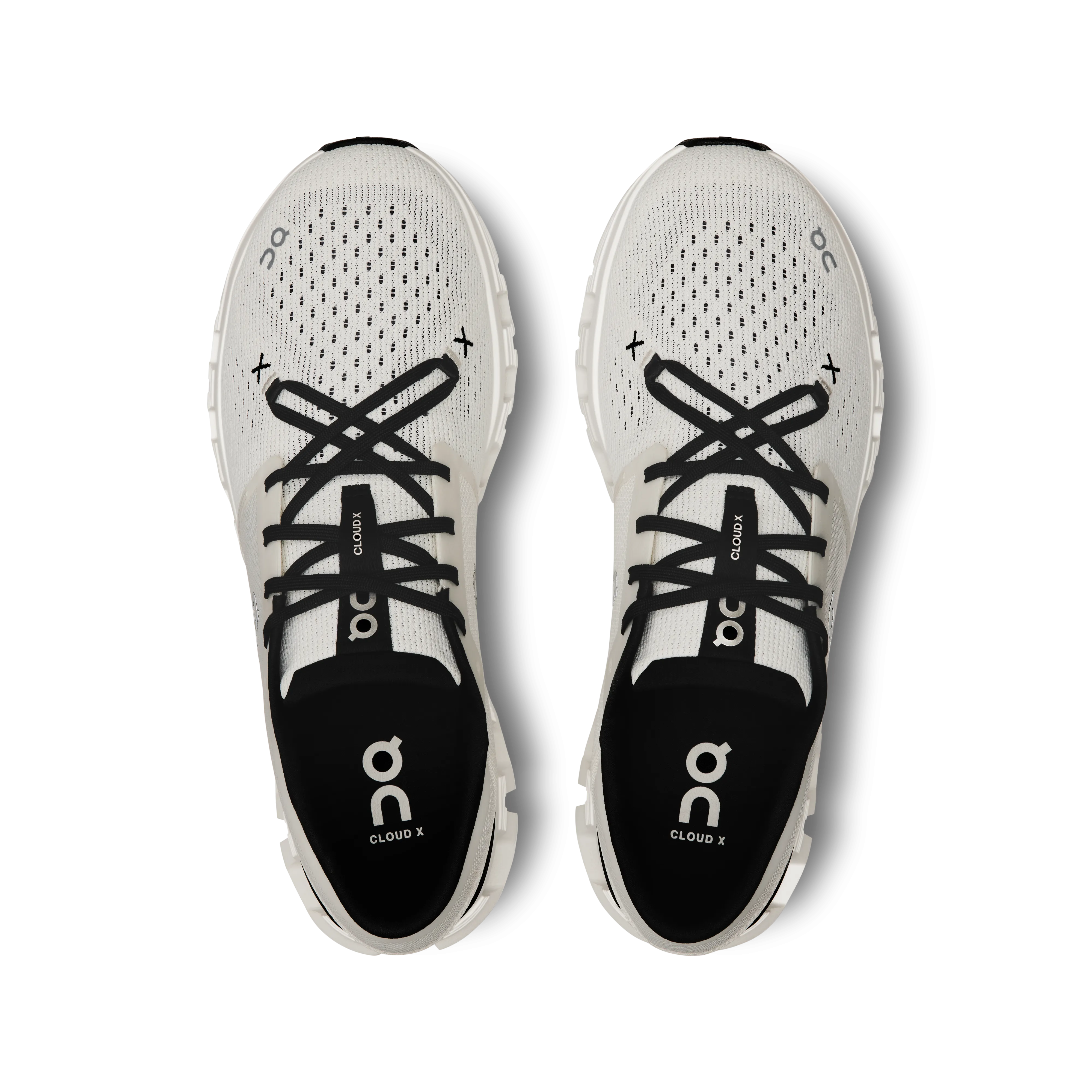 On Running Men's Cloud X 4 Shoes - Ivory / Black