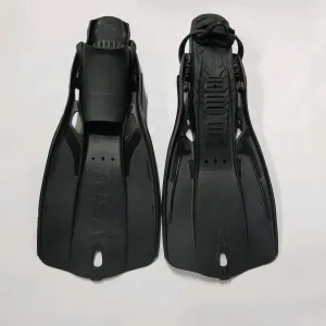 Open Box Tusa Travel Right Scuba Diving Fins - Black - Large