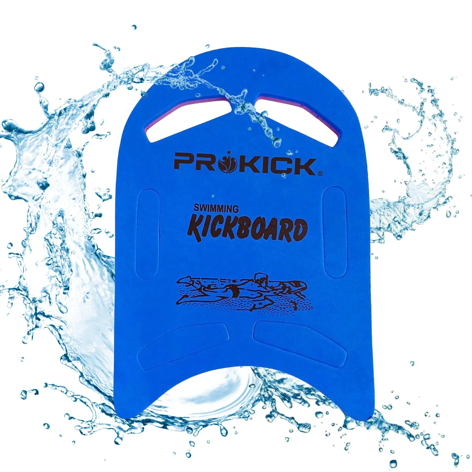 Prokick Unisex Adult Swimming Kickboard - Safe Training Aid Float Hand Board of Foam - Asorted Color