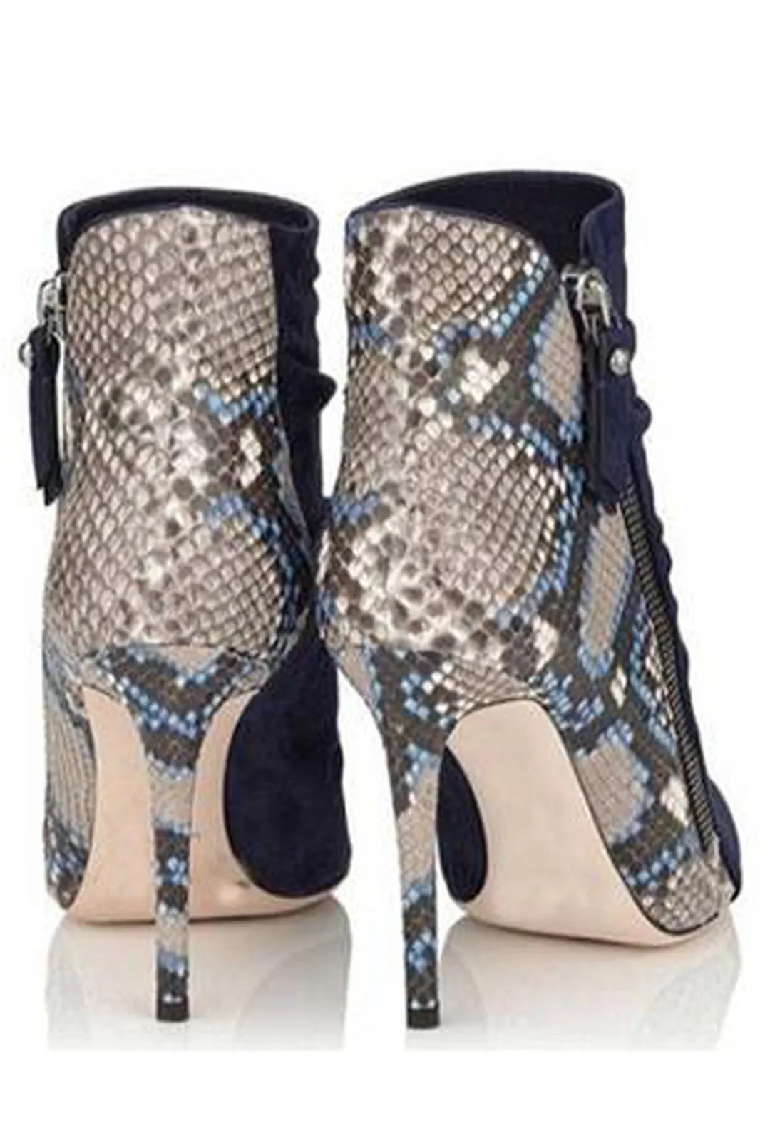 RAKEL - SUEDE & SNAKE BOOTS