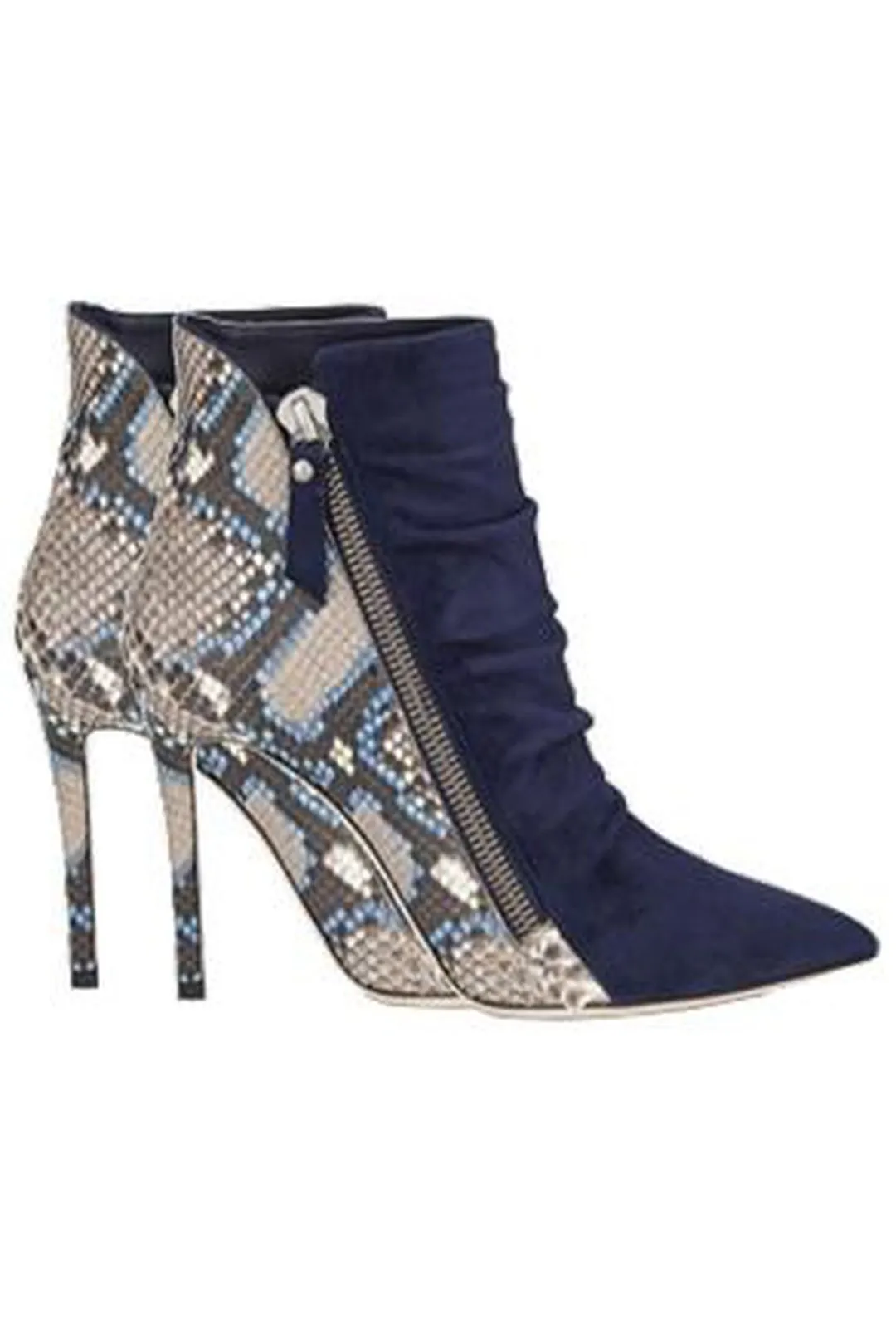 RAKEL - SUEDE & SNAKE BOOTS