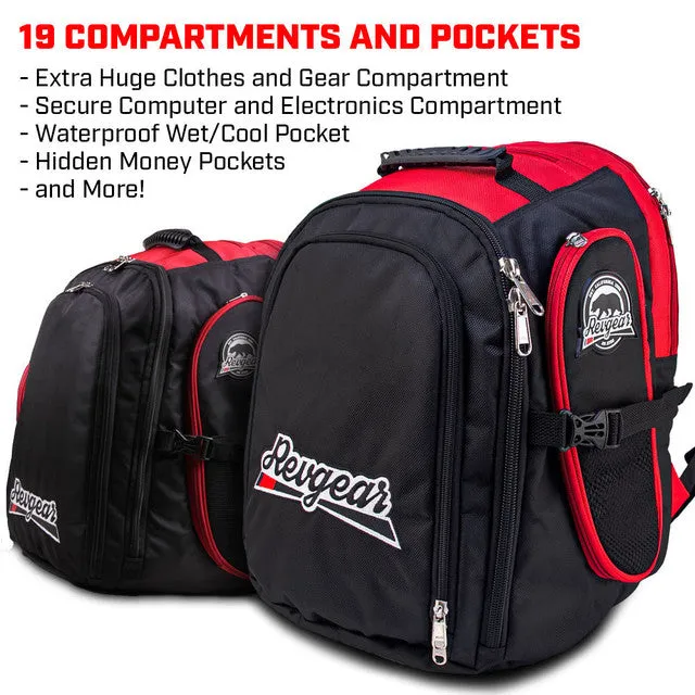 Revgear Travel Locker XL - "The Beast" - The Ultimate Martial Arts Backpack Red